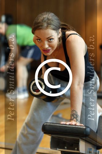 Amsterdam 27 mei 2013
Doerien Rose aan het trainen met Personal trainer Oswin Beingsick bij sportcity.
Peter Smulders bv