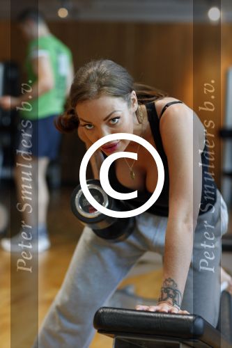 Amsterdam 27 mei 2013
Doerien Rose aan het trainen met Personal trainer Oswin Beingsick bij sportcity.
Peter Smulders bv