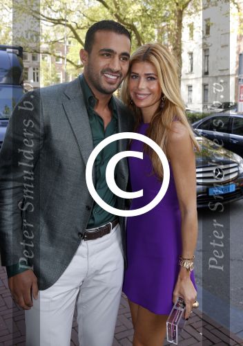 Amsterdam 29 mei 2013
Estelle Cruijff en Badr hari bij de talkies terras awards in het amstel hotel.
Peter Smulders bv