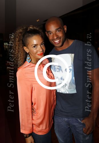 Amsterdam 13 juni 2013
Feestje Ferry Doedens in hotel l\'europe. fajah Lourens met vriend
Peter Smulders bv