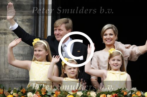 Amsterdam, 30 April 2013
Inhuldiging Koning Willem Alexander en Koningin Maxima
Op het Paleis op de Dam
Foto Peter Smulders BV