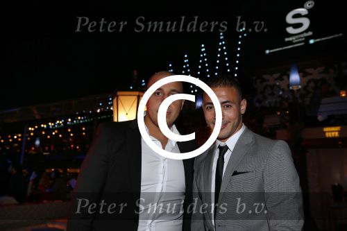 Istanbul 21 mei 2013
Presentatie nieuw sieradenlijn Yolanthe Cabau van Yolanthe Sneijder Cabau in het meest populaire restaurant / club Reina van Istanbul. Wesley Sneijder was trots als een pauw. Nordin Amrabat met een vriend
Peter Smulders bv