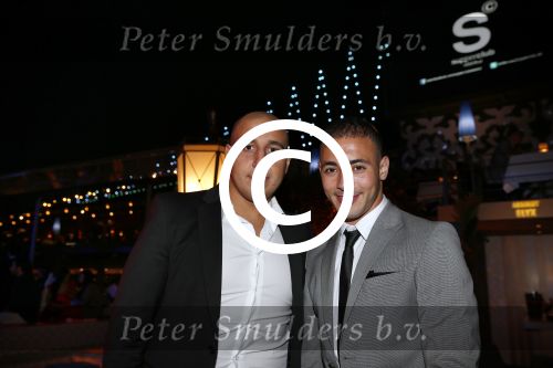 Istanbul 21 mei 2013
Presentatie nieuw sieradenlijn Yolanthe Cabau van Yolanthe Sneijder Cabau in het meest populaire restaurant / club Reina van Istanbul. Wesley Sneijder was trots als een pauw. Nordin Amrabat met een vriend
Peter Smulders bv