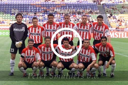 Amsterdam Arena stadion, 13 Augustus 2000
PSV-Roda JC, eindstand 2-0 om de Johan Cruyff-schaal

met drie debutanten: Ramzi, Kevin Hofland en Kezman

PETER SMULDERS BV