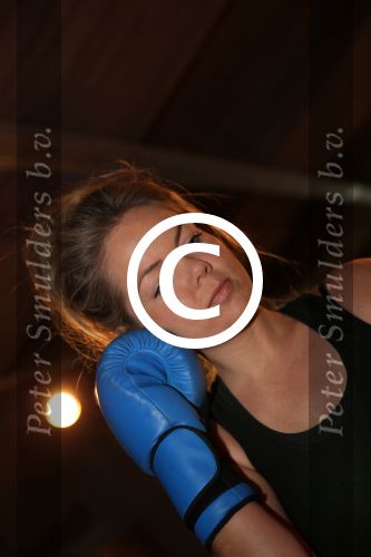 Amsterdam, 21 Mei 2013
Sita Vermeulen samen met Oswin Beingsick in de sportschool.
Foto Peter Smulders BV