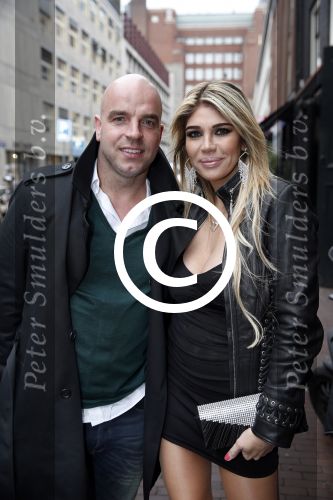 Amsterdam 11 april 2013
Playmate van het jaar verkiezimg van playboy. Andy v d Meijde met vrouw
Melisa v d Meijde