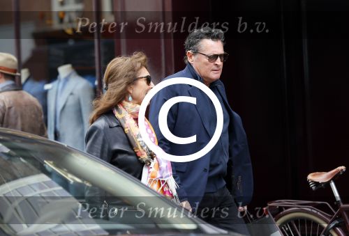 Amsterdam 12 mei 2015 
Barry Hay met goede vriendin Patricia Steur op de pc hooftstraat
