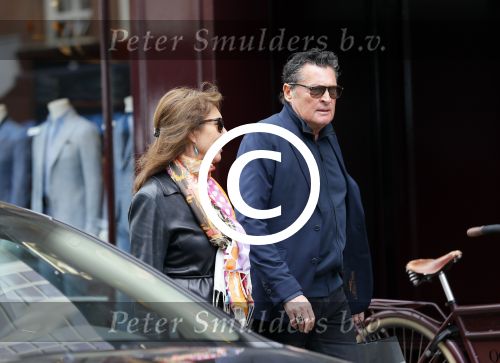 Amsterdam 12 mei 2015 
Barry Hay met goede vriendin Patricia Steur op de pc hooftstraat