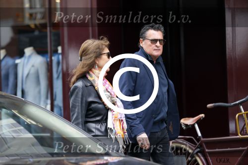 Amsterdam 12 mei 2015 
Barry Hay met goede vriendin Patricia Steur op de pc hooftstraat