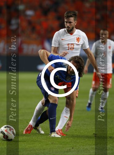 Amsterdam, 5 Juni 2015 
Vriendschappelijke interland Nederland-USA, Eindstand 3-4
Davy Propper