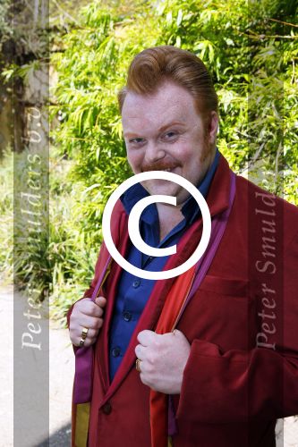 Alphen aan de Rijn 7 mei 2015
Patrick Martens (Koen),Aad van Toor (Adriaan), Bas van Toor (Bassie) en Janouk Kelderman (Keet) tijdens de opnamedag van de nieuwe speelfilm Keet & Koen en de speurtocht naar Bassie & Adriaan . Fabian Jansen