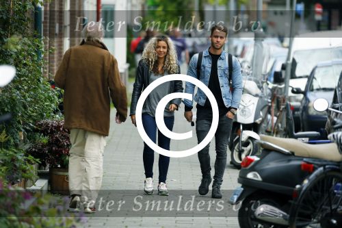 Amsterdam 1 juni 2015
Fajah Lourens met haar nieuwe vriend Gijs Scheringa.