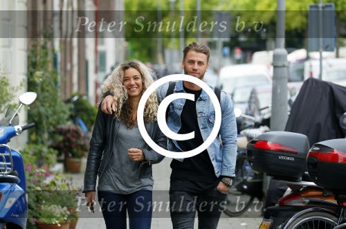 Amsterdam 1 juni 2015
Fajah Lourens met haar nieuwe vriend Gijs Scheringa.
