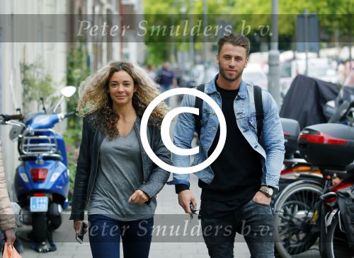 Amsterdam 1 juni 2015
Fajah Lourens met haar nieuwe vriend Gijs Scheringa.