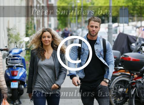 Amsterdam 1 juni 2015
Fajah Lourens met haar nieuwe vriend Gijs Scheringa.
