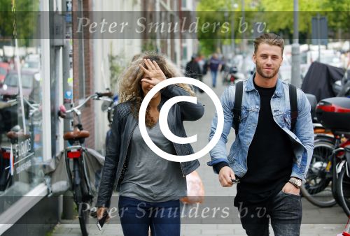 Amsterdam 1 juni 2015
Fajah Lourens met haar nieuwe vriend Gijs Scheringa.