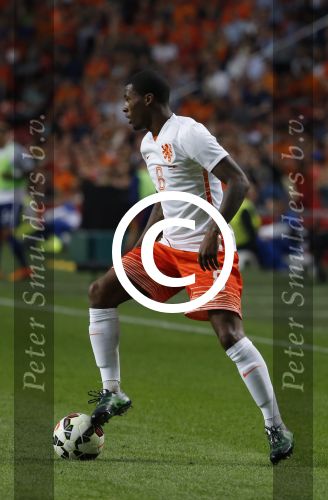 Amsterdam, 5 Juni 2015 
Vriendschappelijke interland Nederland-USA, Eindstand 3-4
Georginio Wijnaldum