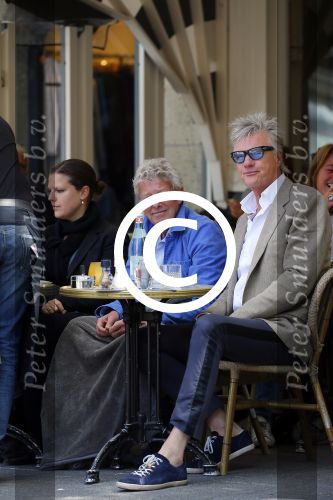 Amsterdam 26 mei 2015  
Jan des Bouvrie op terras in Amsterdam zuid