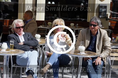 Amsterdam 26 mei 2015  
Joke Bruijs met haar vriend Frits Landesbergen en ex Boris Bayer en Gerard Cox