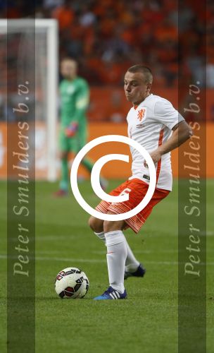 Amsterdam, 5 Juni 2015 
Vriendschappelijke interland Nederland-USA, Eindstand 3-4
Jordy Clasie