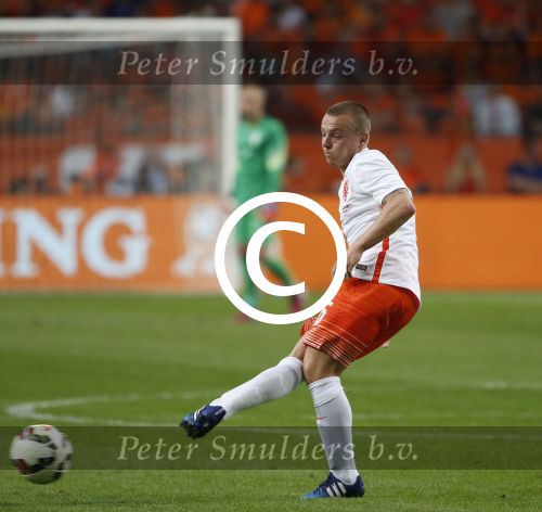 Amsterdam, 5 Juni 2015 
Vriendschappelijke interland Nederland-USA, Eindstand 3-4
Jordy Clasie