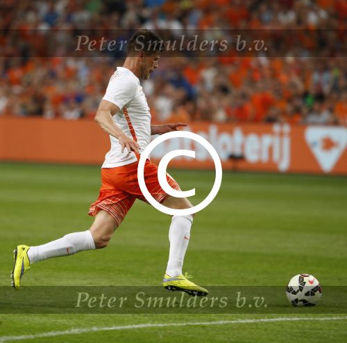 Amsterdam, 5 Juni 2015 
Vriendschappelijke interland Nederland-USA, Eindstand 3-4
Klaas Jan Huntelaar