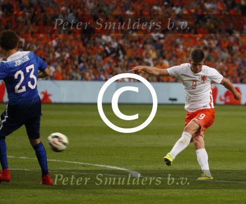 Amsterdam, 5 Juni 2015 
Vriendschappelijke interland Nederland-USA, Eindstand 3-4
Klaas Jan Huntelaar