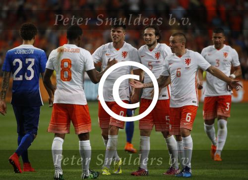 Amsterdam, 5 Juni 2015 
Vriendschappelijke interland Nederland-USA, Eindstand 3-4
Klaas Jan Huntelaar