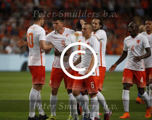 Amsterdam, 5 Juni 2015 
Vriendschappelijke interland Nederland-USA, Eindstand 3-4
Klaas Jan Huntelaar