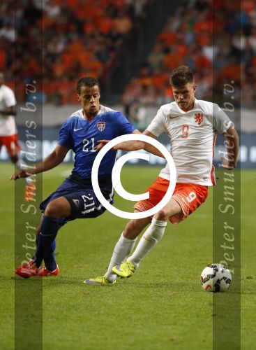 Amsterdam, 5 Juni 2015 
Vriendschappelijke interland Nederland-USA, Eindstand 3-4
Klaas Jan Huntelaar