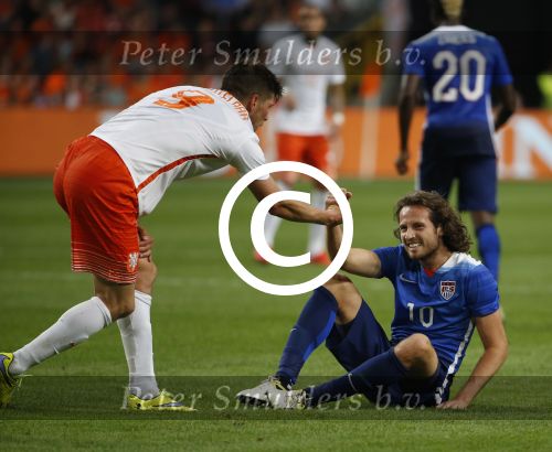 Amsterdam, 5 Juni 2015 
Vriendschappelijke interland Nederland-USA, Eindstand 3-4
Klaas Jan Huntelaar