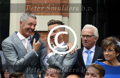 Amsterdam 1 mei 2015
Koos v Plateringen en Ton Keunen trouwen in huis Bartalotti. Ook de 2 zoons van Ton zijn aanwezig.