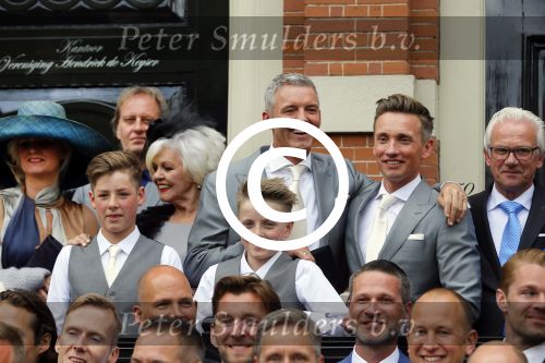 Amsterdam 1 mei 2015
Koos v Plateringen en Ton Keunen trouwen in huis Bartalotti. Ook de 2 zoons van Ton zijn aanwezig.