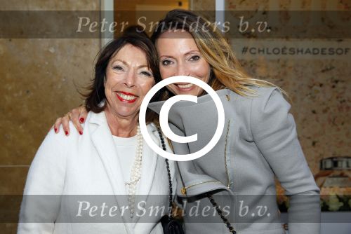 Amsterdam 6 mei 2015 
Presentatie nieuwe parfum van Cloe bij ici paris op de kalverstraat. May-Britt Mobach met moeder