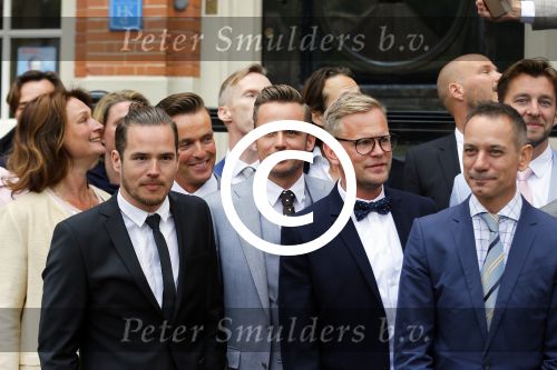 Amsterdam 1 mei 2015
Koos v Plateringen en Ton Keunen trouwen in huis Bartalotti. Ook de 2 zoons van Ton zijn aanwezig. Patrick Martens