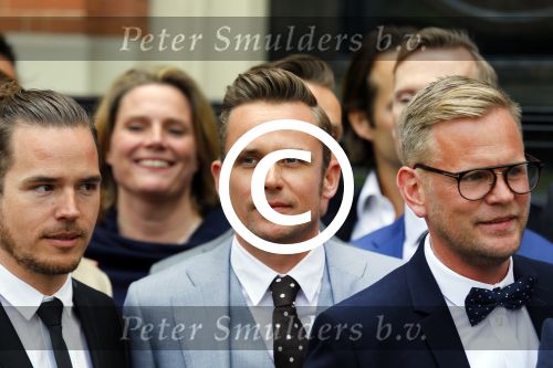 Amsterdam 1 mei 2015
Koos v Plateringen en Ton Keunen trouwen in huis Bartalotti. Ook de 2 zoons van Ton zijn aanwezig. Patrick Martens