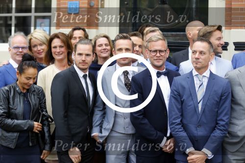 Amsterdam 1 mei 2015
Koos v Plateringen en Ton Keunen trouwen in huis Bartalotti. Ook de 2 zoons van Ton zijn aanwezig. Patrick Martens