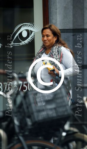 Amsterdam 29 mei 2015 
Patty Brard op straat in Amsterdam