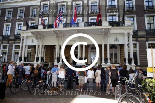 Amsterdam 7 juni 2015 
Fans van Paul Mc Cartney bij het amstel hotel