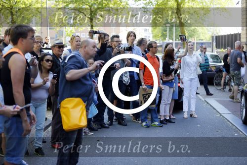 Amsterdam 7 juni 2015 
Fans van Paul Mc Cartney bij het amstel hotel