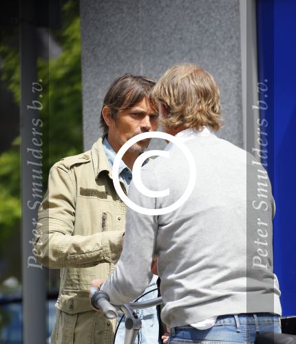 Amsterdam 20 mei 2015
Philip Cocu met een vriend op de fiets in Amsterdam.