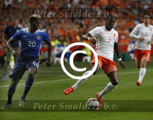 Amsterdam, 5 Juni 2015
Vriendschappelijke interland Nederland-USA, eindstand 3-4
Quincy Promes