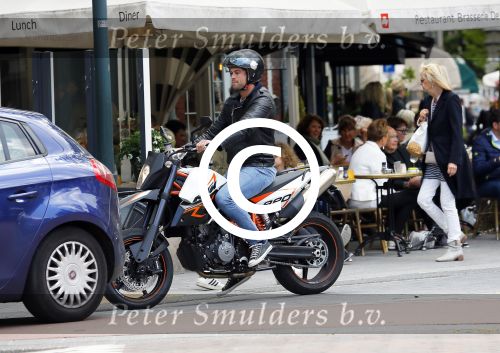 Amsterdam 27 mei 2015  
Rick Brandsteder op zijn motor in amsterdam