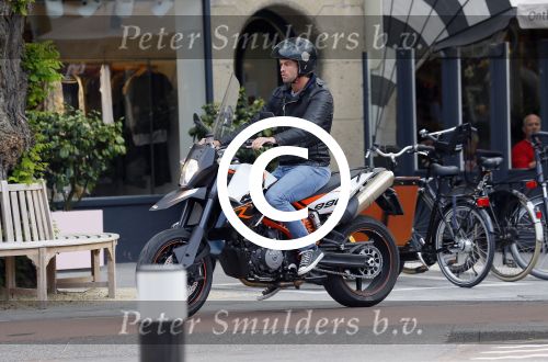 Amsterdam 27 mei 2015  
Rick Brandsteder op zijn motor in amsterdam