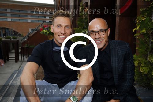 Amsterdam 11 mei 2015 
Jon v Eerd en zijn partner Ton vieren hun 30 jarig huwelijk met een feest met vele collega\'s. Stanley Burlesson met vriend