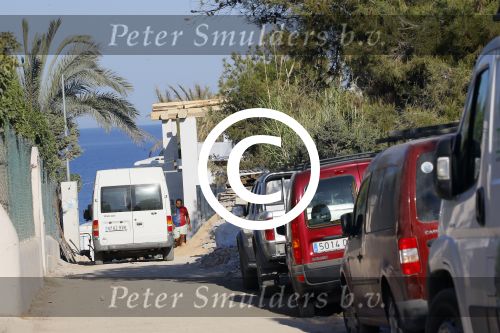 Ibiza 7 juni 2015
De laatste loodjes bij de verbouwing van het huis/villa van Yolanthe Sneijder Cabau en Wesley Sneijder op ibiza