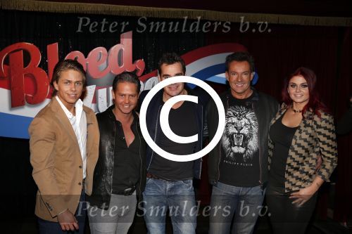 Hoofddorp 26 maart 2013
Presentatie Bloed zweet en tranen met Gerard Joling Roxeanne en Dre Hazes Danny de Munk en Jeroen v d Boom bij Claus Partyhouse.
Peter Smulders bv