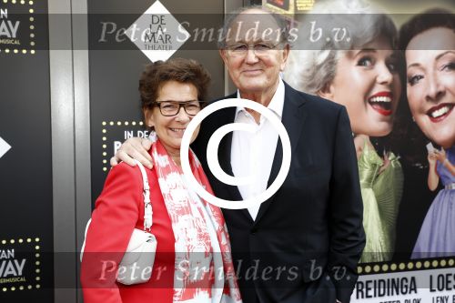Amsterdam 4 juni 2016 
Premiere in de ban van broadway in het nieuwe de la mar.
Joop en Janine v d Ende ( sneakers)
