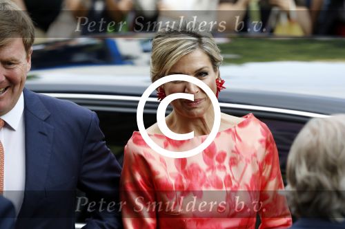 Amsterdam 4 juni 2016
Koning Willem Alexander en koningin Maxima bezoeken stadsschouwburg.
