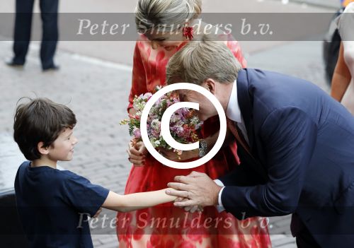 Amsterdam 4 juni 2016
Koning Willem Alexander en koningin Maxima bezoeken stadsschouwburg.